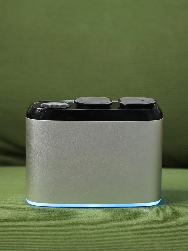 100m³ USB Charge Home Aroma Diffuser Room Fragrance Air Freshener Double Nozzle Set Two Odors Flavoring Bluetooth APP