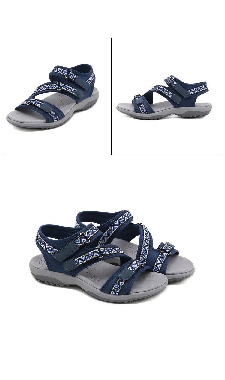 New Sandals Shoes Women Soft Sandals Lady Slip on Open Toe Walking Shoes Mother  Casual Footwear