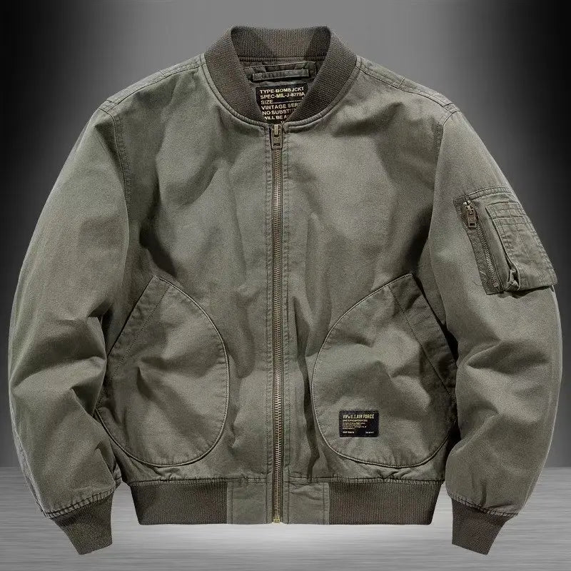 Japanese Retro Trendy Brand Loose Bomber Jacket Male Couple Spring Autumn Winter Thin Baseball Cotton Clothes