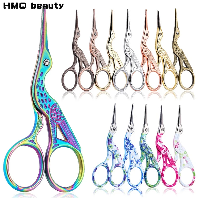 Eyebrow Scissor Makeup Eyelash Trimmer Facial Hair Remover Stainless Steel Nail Cuticle Manicure Scissor Beauty Makeup Tool