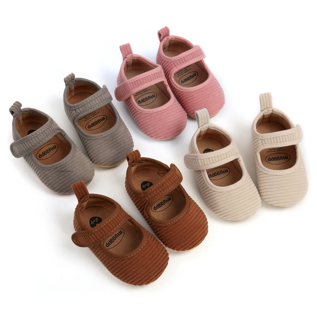 Spring Autumn Baby Shoes Solid Color Baby Girls Prewalker Anti-slip Shoes First walkers Casual Baby Girls Soft Shoes