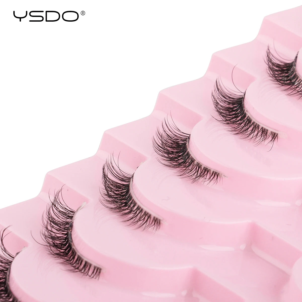 YSDO Halb-Wimpern 5/7/10 Paare Nerzwimpern Natürliche Falsche Wimpernverlängerung Make-up Wispy Katzenwimpern Künstliche Wimpern Maquiagem Cilios