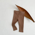 Kids Baby Winter Leggings Girls Skinny Ribbed Pants Toddler Casual Elasticity Simple Render Pants Boys Warm Cotton Trousers