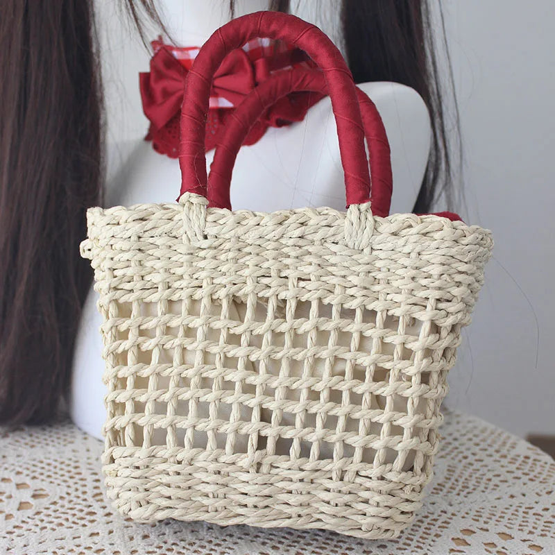 Lolita Sweet Plaid Bow Burgundy Hair Clip Hair Accessories Women Embroidery Lace Stitching Pleated Cake Top Hats Headgear Female