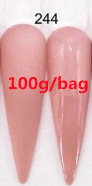 100g Polvo Acrílico Profesional Rosa Nude Cristal 3 en 1 Extensión/Inmersión/Esculpido Polvo Rosa Cristal de Secado Rápido