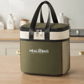 Portable lunch bag food insulated box Waterproof shoulder strap insulated box, hand-held lunch box bag, fresh aluminumA-DH