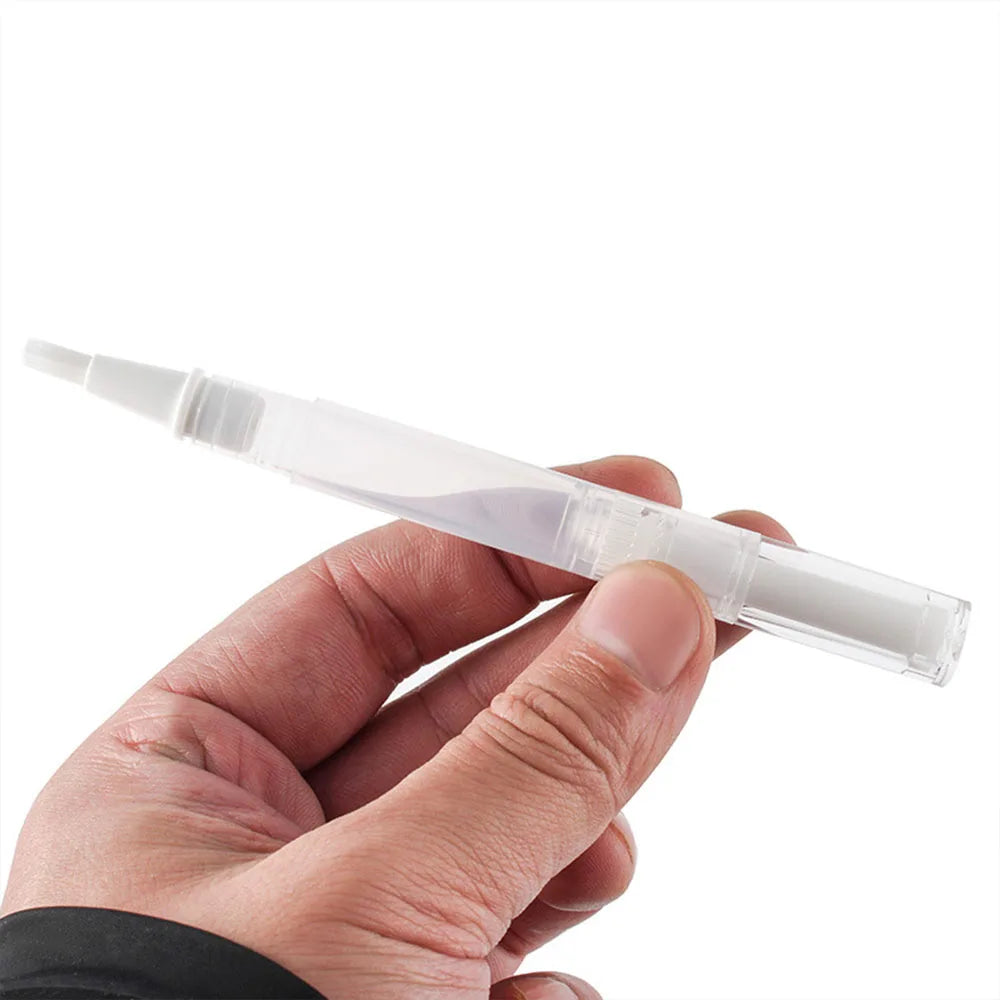 50pcs 2ml 3ml 5ml Empty Brush Tip Nail Oil Pen Clear Twist Up Cuticle Oil Pen Leak-proof Cosmetic Container for Nail Care
