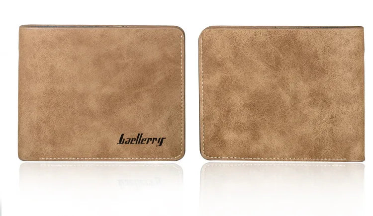 New Men Wallet Leather Business Foldable Wallet Luxury Slim  Hipster Cowhide Credit Card/ID Holders Inserts Coin Purses