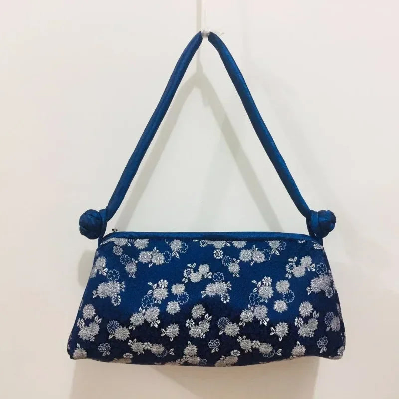 New Chinese Style Retro Bag Designer Chinese Style Silk Bag Japanese Hand Embroidery Totes Fashion Handbags and Purses