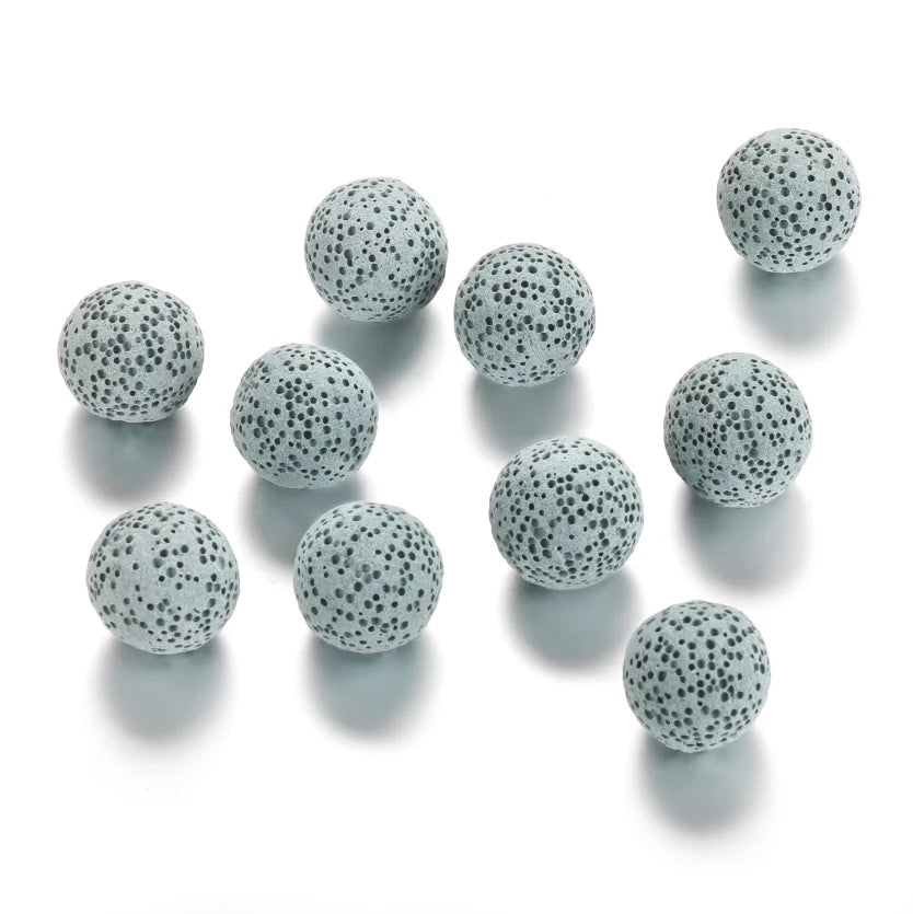 1PCS/Lot Mexico Chime Perfume Bead Ball For Aromatherapy Lockets Necklace Accessories 16mm Colorful Volcanic Stone Ball Jewelry