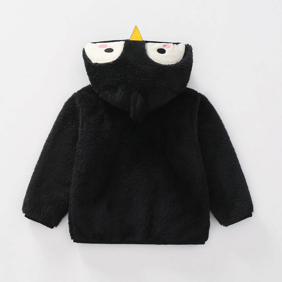 1 2 3 4 5 Years Autumn Winter Plush Boys Jacket Cute Ears Keep Warm Princess Girls Coat Hooded Zipper Outerwear New Kids Clothes