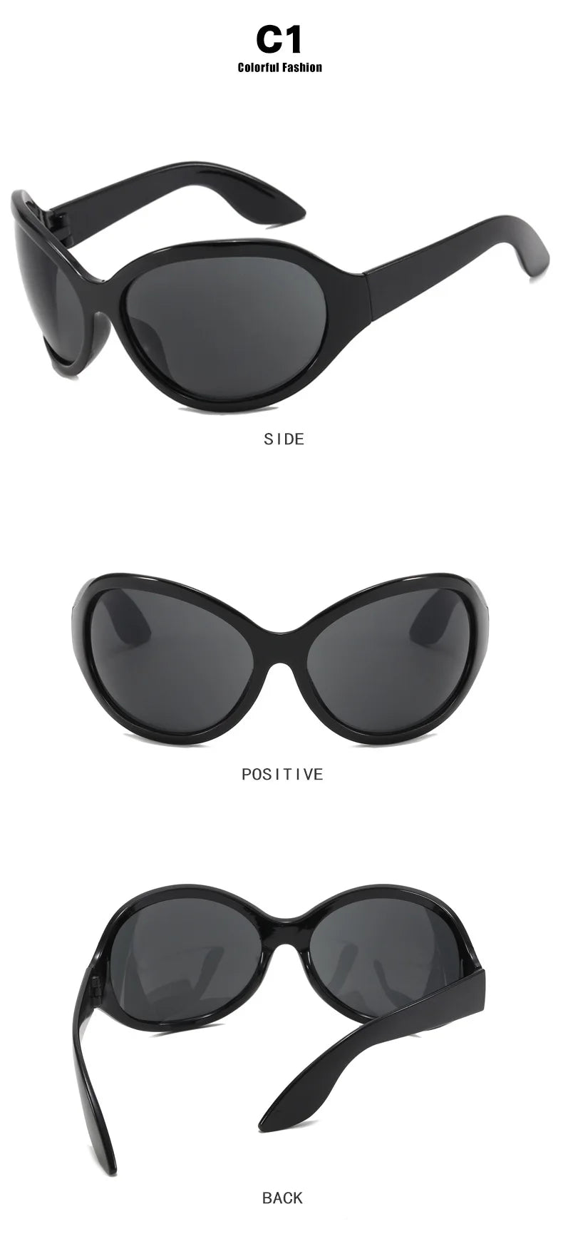 DOHOHDO UV400 Fashion Irregular Round Sunglasses For Women Men Vintage Designer Ladies Sun Glasses Ins Trending Female Shades