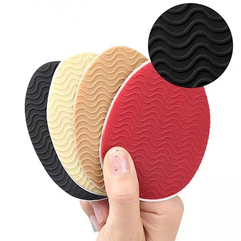 2-8pcs Women's Silicone Forefoot High Heel Stickers Self-Adhesive Non-Slip Rubber Shoes Mat Bottom Sheet Soles Paddings