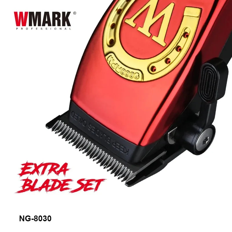WMARK Hair Trimmer Professional Barber Clipper Cordless Hair Cutting Machine 9000 RPM Adjustable Trimmer for Men NG-8030 NG-8230