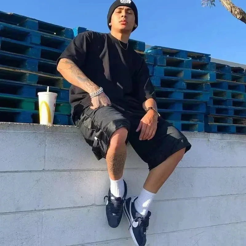 New trendy men's summer fashion casual t-shirt with round neck and short sleeves  Outdoor sports and leisure activities