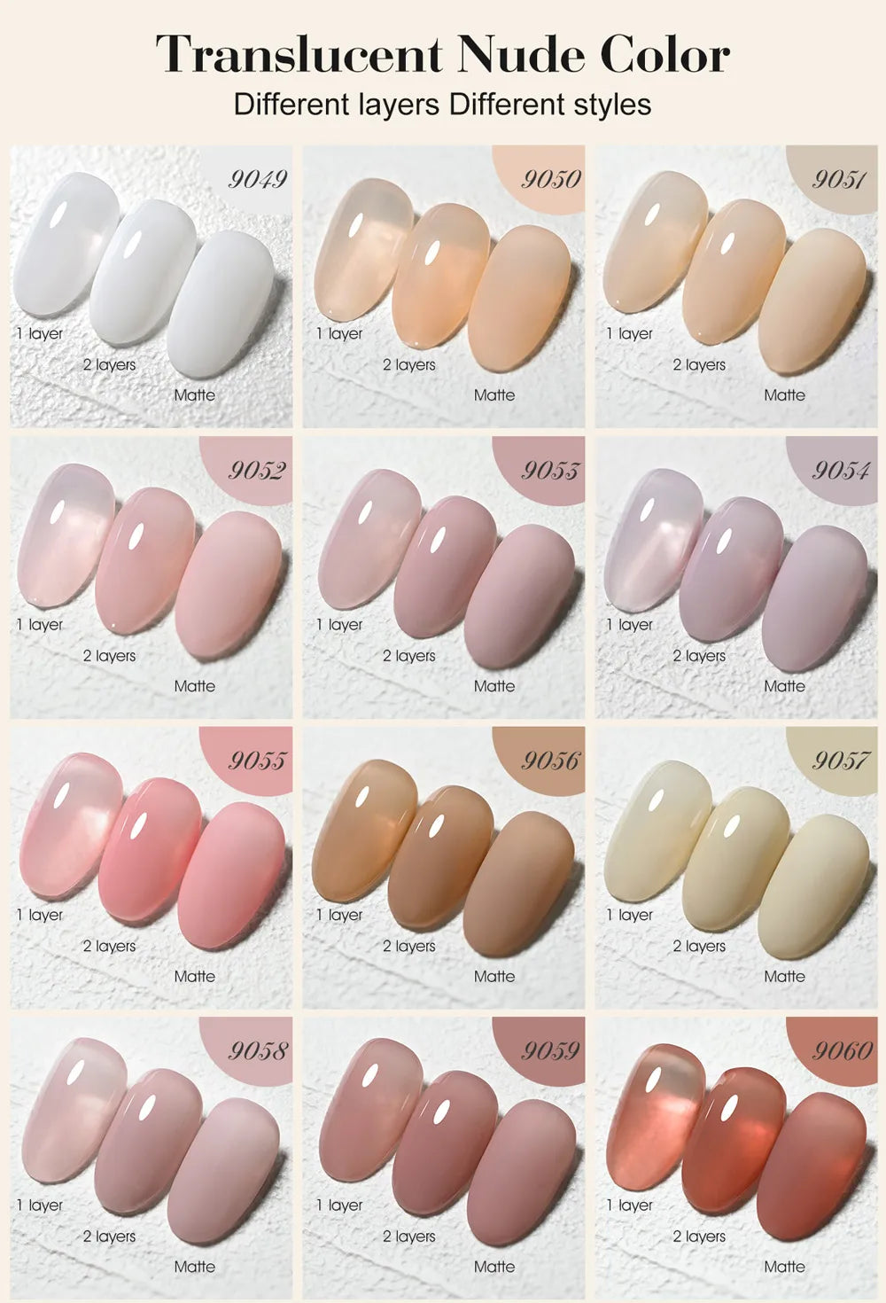 CANNI Hema TPO Free Nail Gel Polish Fall Nails Maillard Color Collection Semi Permanent Diamond Longwear Top Coat 9ml
