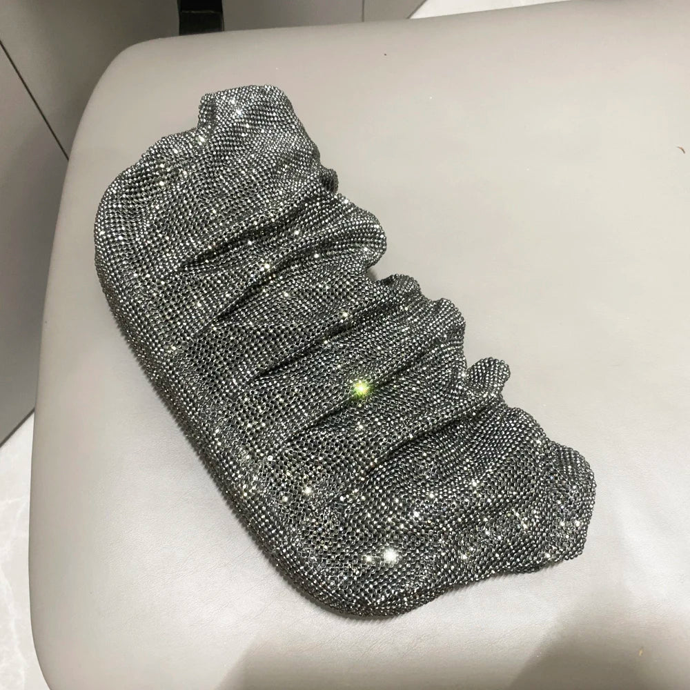 Glänzende Strasssteine, handgefertigte Abend-Clutch-Taschen, neue Faltbörsen und Handtaschen, Luxus-Designer-Hochzeitsfeier, hohe Qualität