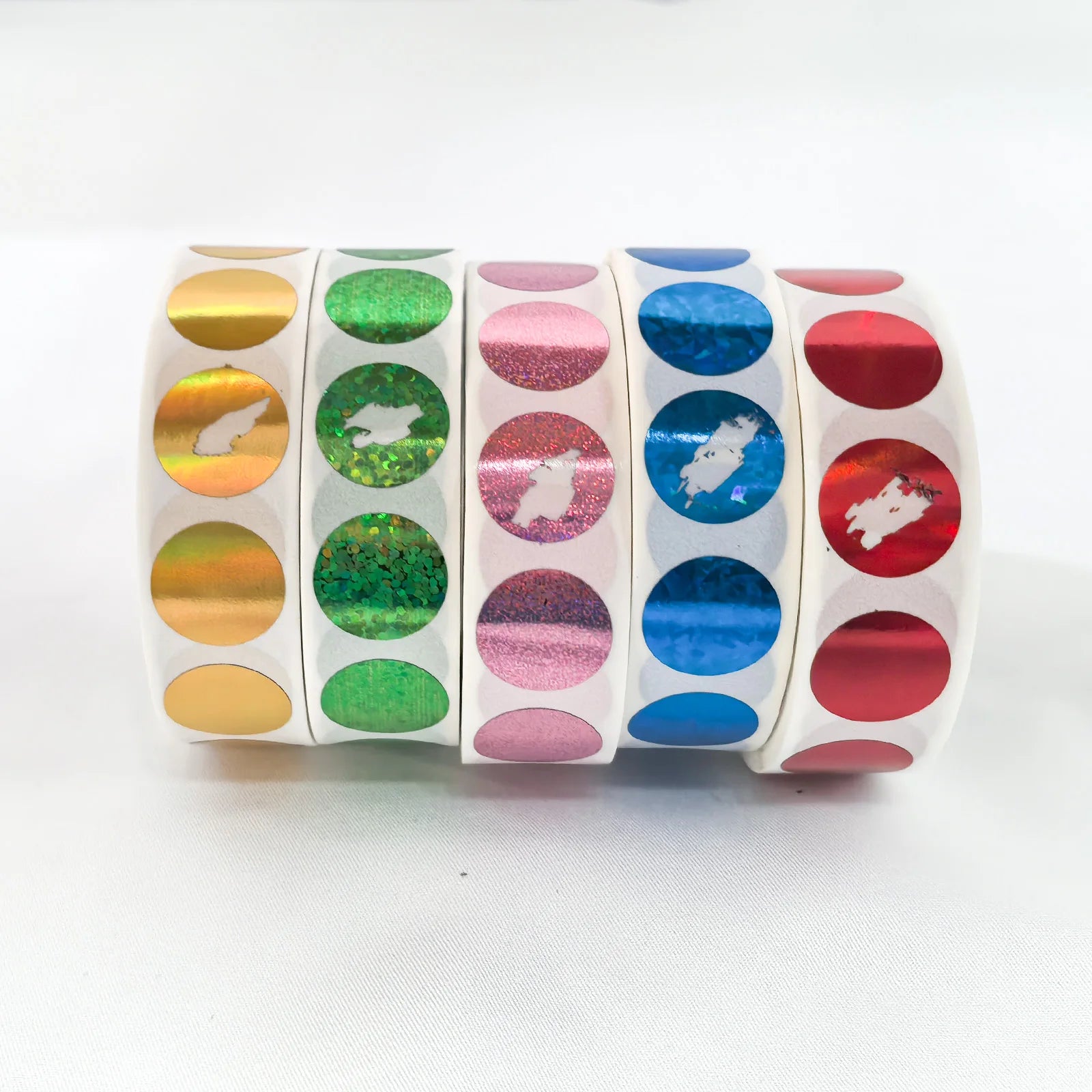 Scratch Off Labels 16*16mm Round 1000Pcs Scratch Off Stickers Holographic Blank For Secret Code Cover Home Game Wedding Message