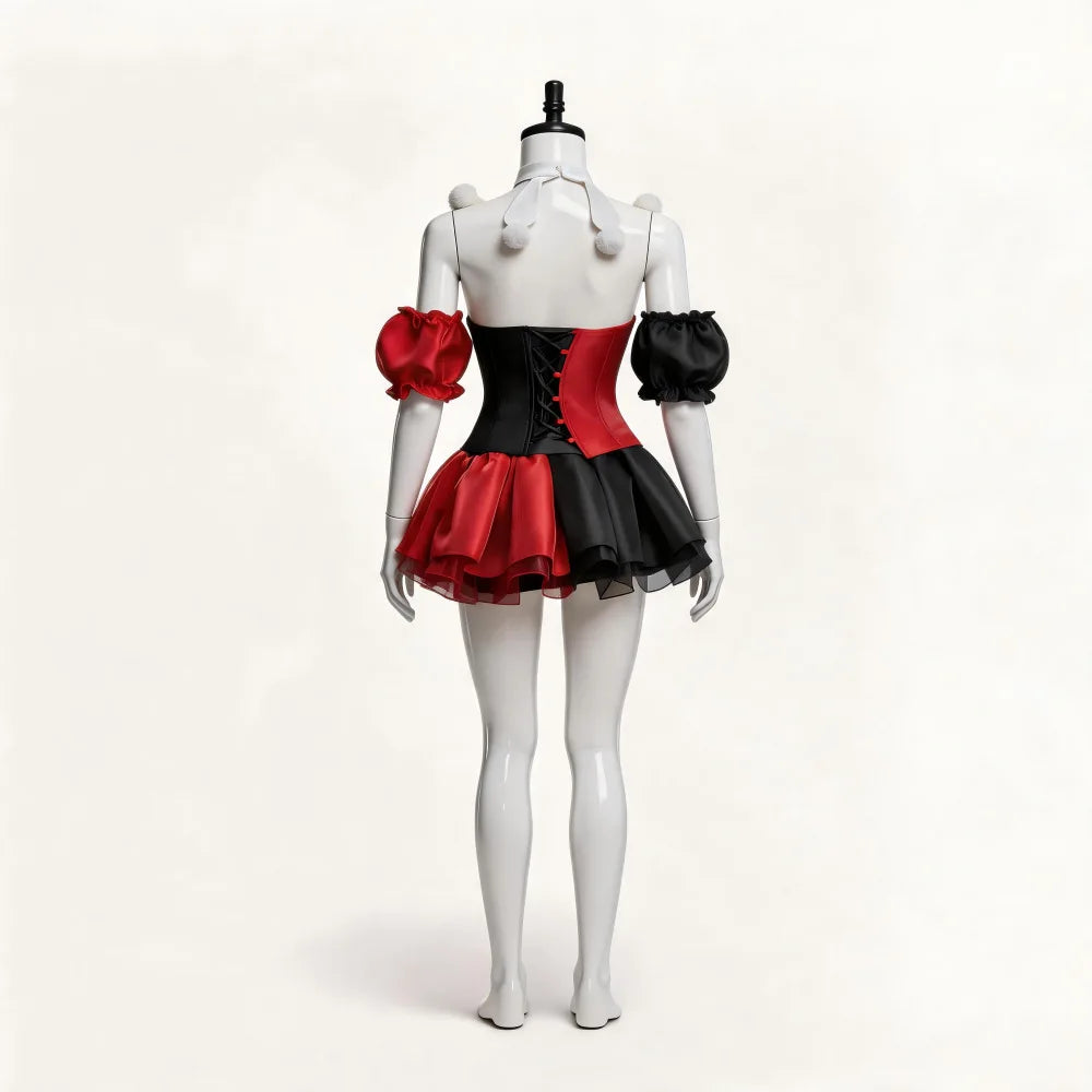 Halloween Cosplay Clown Skirt Hairband Clothing Women Party Disguise Roleplay Female Outfits Suit Halloween Costume Carnival