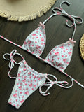 Micro Bikini Push-Up Damen Bademode 2026 Sexy weibliche Bademode Brasilianischer Bikini Set Tanga Biquini Badeanzüge Print Strandbekleidung