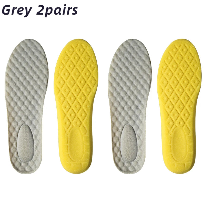 Latex Memory Foam Insoles for Sports Soft Foot Support Shoe Pads High Elastic Orthopedic Sport Insole Feet Care Insert Cushion