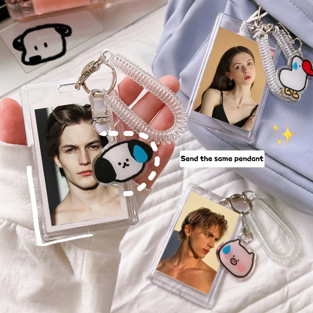 1 Pcs Cute Japanese And Korean Internet Celebrity Teddy Bear Card Holder Student Portable ID Bank Card Protection Case