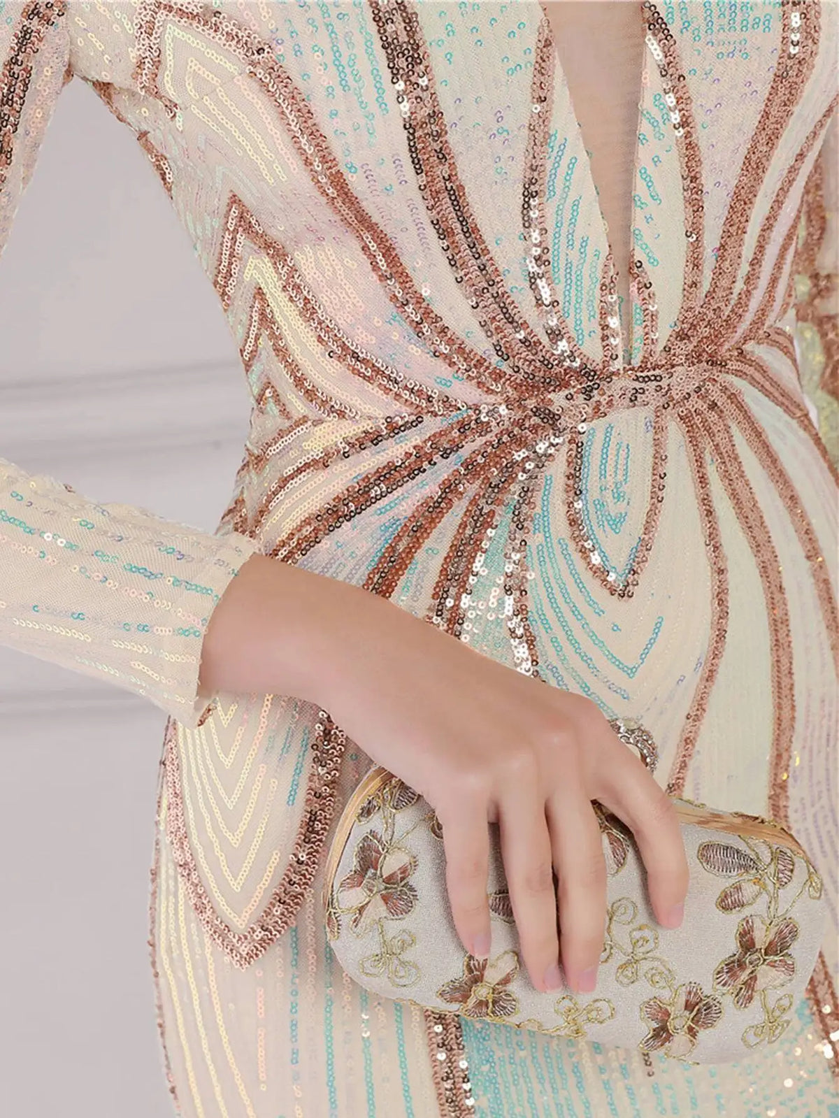 Sexy long sleeve birthday evening dresses for women 2026 elegant luxury wedding party dress vintage maxi sequin dress vestidos