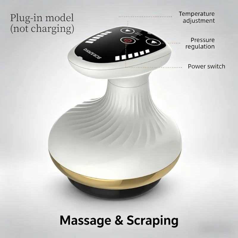 Electric Body Massager With Cupping Function, Vacuum Suction, Infrared Heating, Fat Burner, Slimming Function，Comfortable