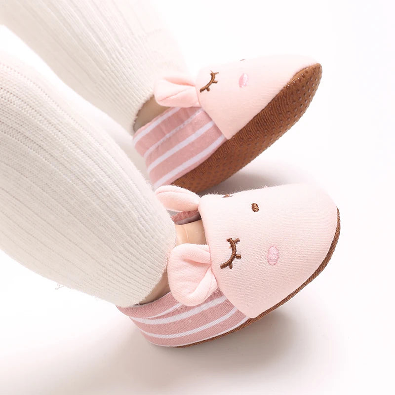 0-1Year Fashion Casual Shoes CartoonBaby Shoes Newborn Boy Girl First Walker Cute Spring and Autumn Pure Cotton Warm Soft Bottom