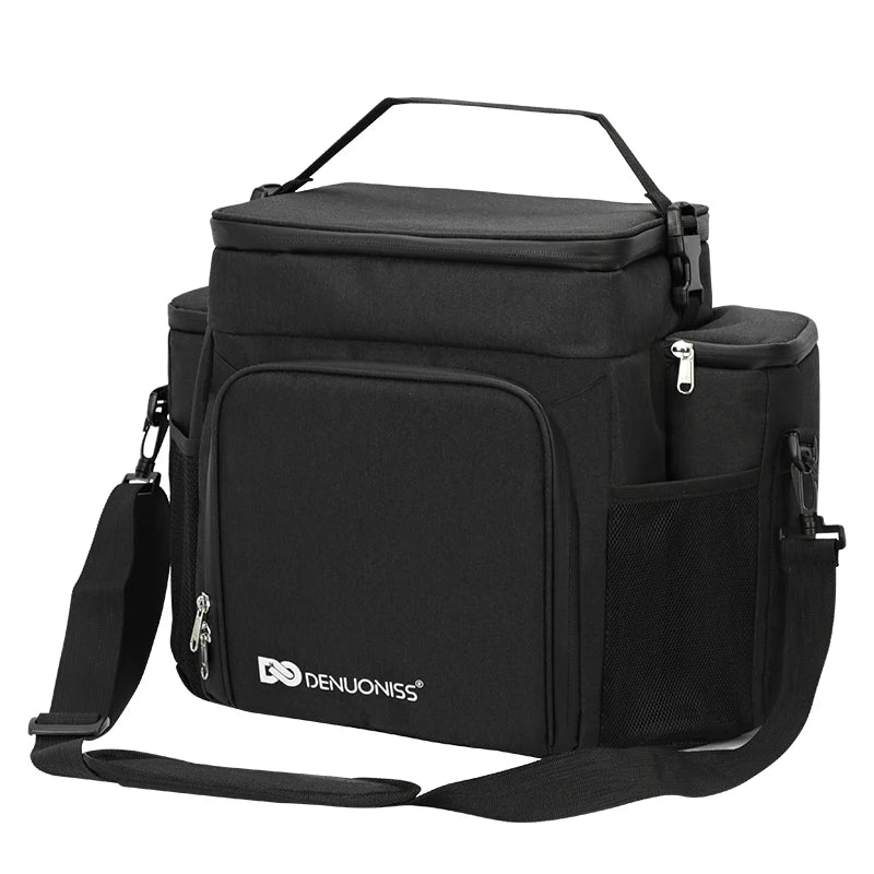Lunch Bag Adult Men/Women Insulated Bag Portable Shoulder Picnic Thermal Fruit Bag For Work Cooler Cooling Tote Camping Beach