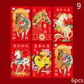 6 Pcs 2026 New Year Red Envelope Chinese Spring Festival Lucky Money Pockets Year of the Horse Lunar Year Celebration Supplies