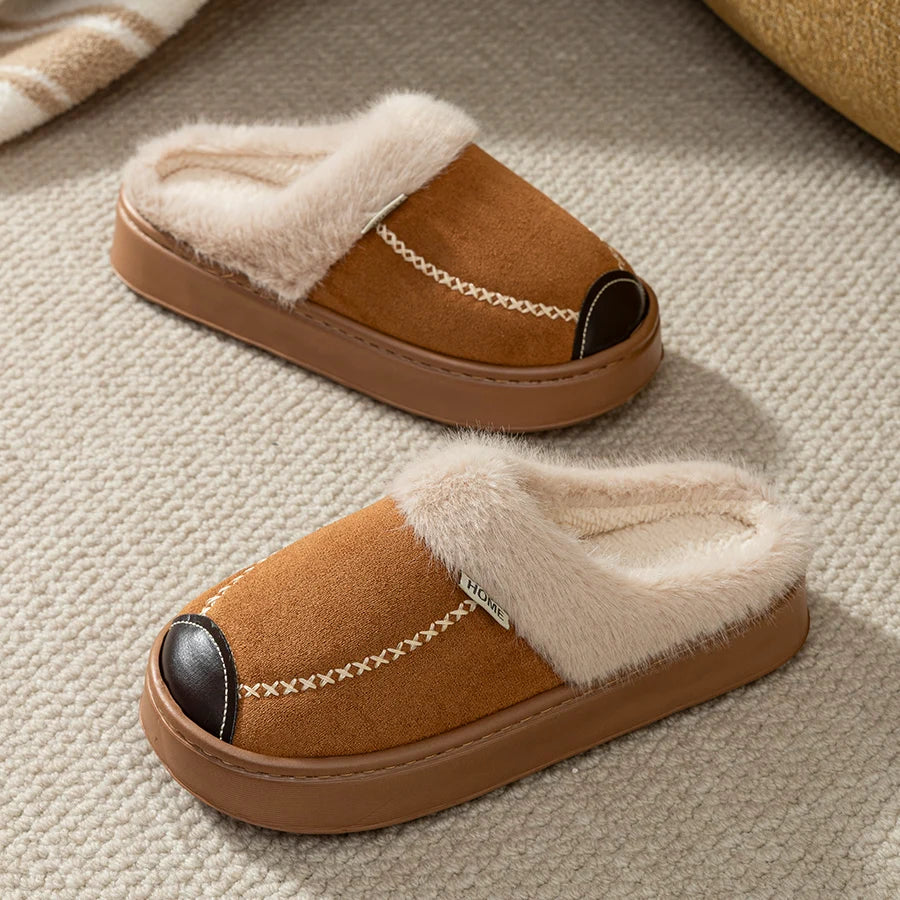 Children's Slippers Winter Parent-child Shoes Boy's Indoor Warmth Outdoor Anti Slip Comfort Fashion Bedroom Casual Home Shoes