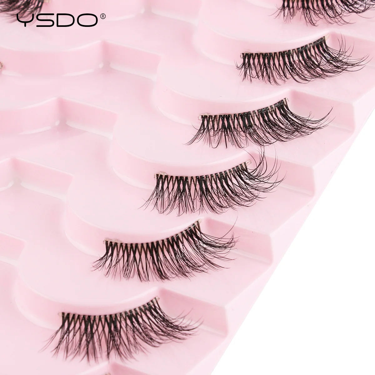 YSDO Halb-Wimpern 5/7/10 Paare Nerzwimpern Natürliche Falsche Wimpernverlängerung Make-up Wispy Katzenwimpern Künstliche Wimpern Maquiagem Cilios