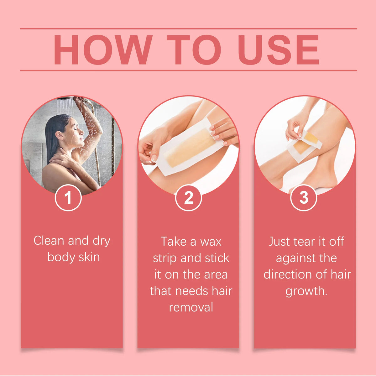 4 Fragrance Depilatory Wax Strips Professional Painless Fast Hair Removal Wax Strips For Facial Body Leg Lip Hair Removal