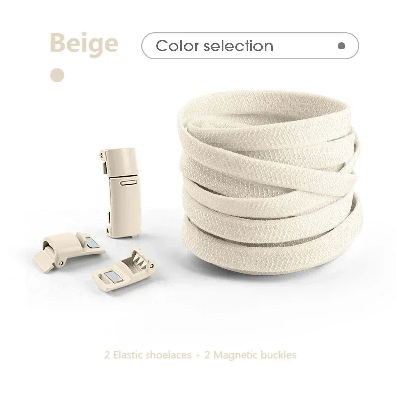 Magnetische Schnürsenkel ohne Binden, farbige, elastische Schnürsenkel für Kinder und Erwachsene, flache Schnürsenkel, Gummibänder