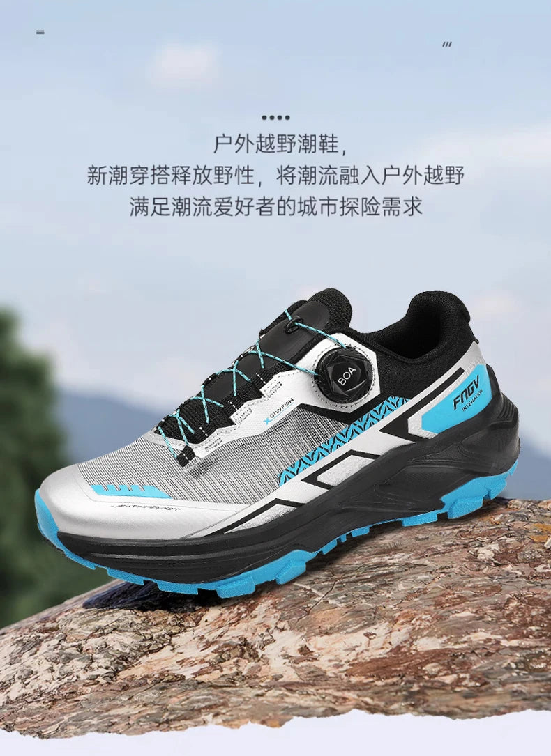 Zapatillas de senderismo elegantes para hombre, zapatillas de trekking resistentes con forro cálido de felpa para invierno, calzado masculino