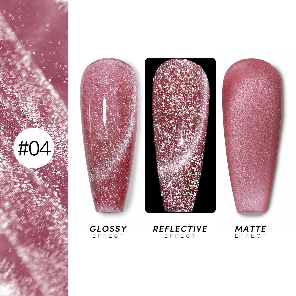 AS 15ml Cat Magnetic Gel Nail Polish Cat Eye Glitter Effect Semi Permanent 36 Colors  Soak Off UV Gel Varnish Manicure Nail Art