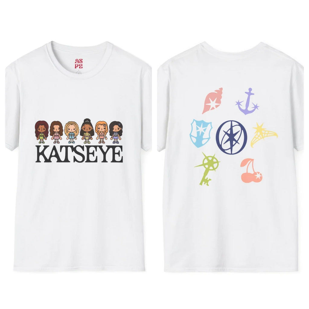 KATSEYE x TOCA BOCA Children's Unisex T-shirt Casual Wear Concert Apparel Casual Everyday Shirt T-shirt