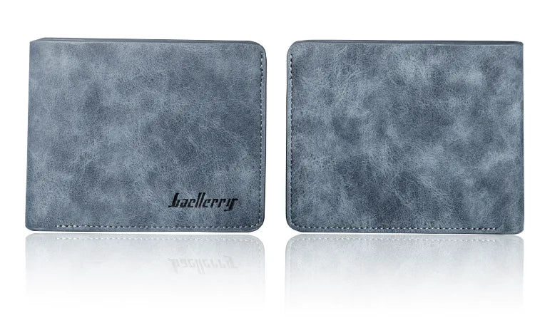 New Men Wallet Leather Business Foldable Wallet Luxury Slim  Hipster Cowhide Credit Card/ID Holders Inserts Coin Purses