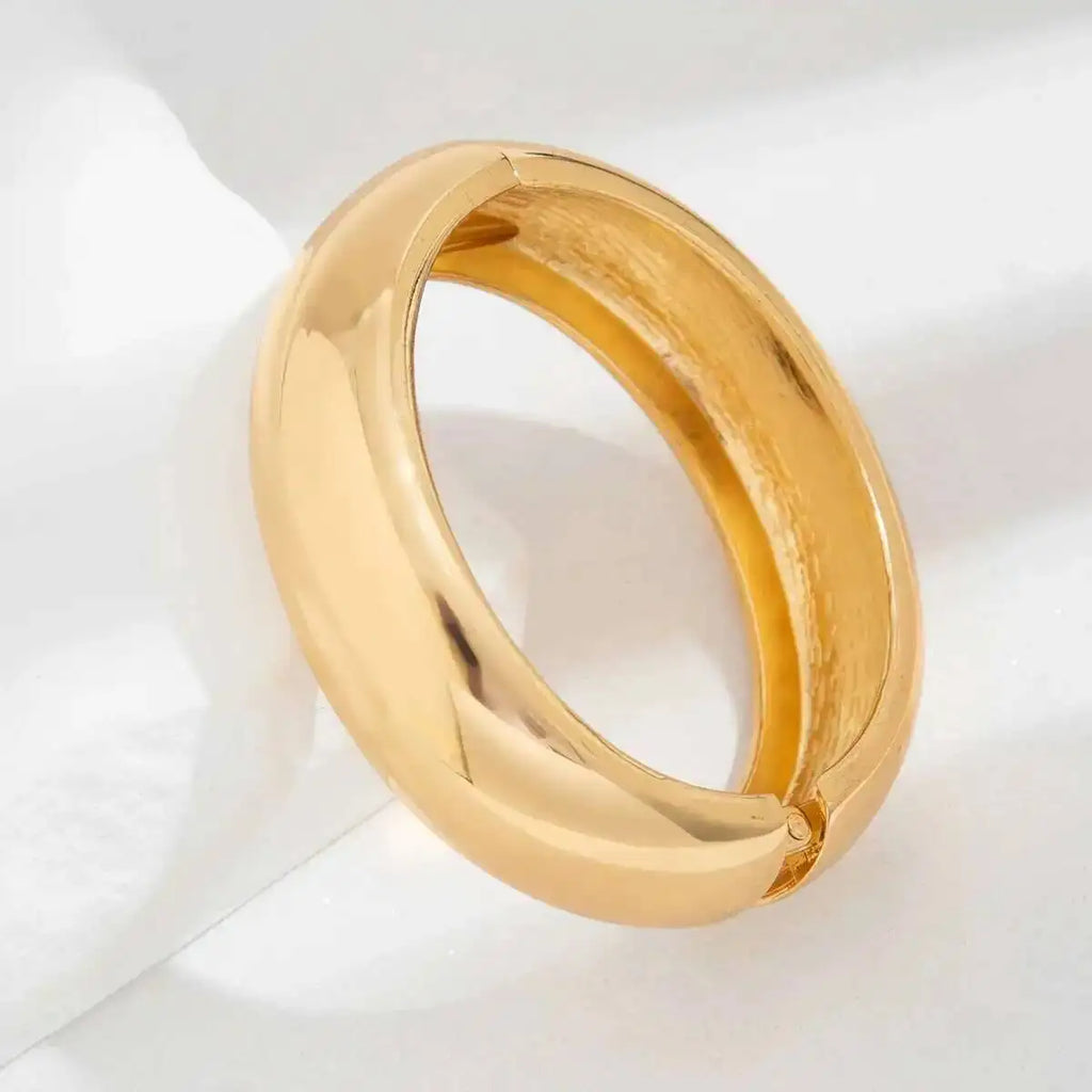 SHIXIN Vintage Brown Coffee Acrylic Resin Chunky Bangle Bracelet for Women Punk Metal Irregular Spring Open Bangle Men Jewelry