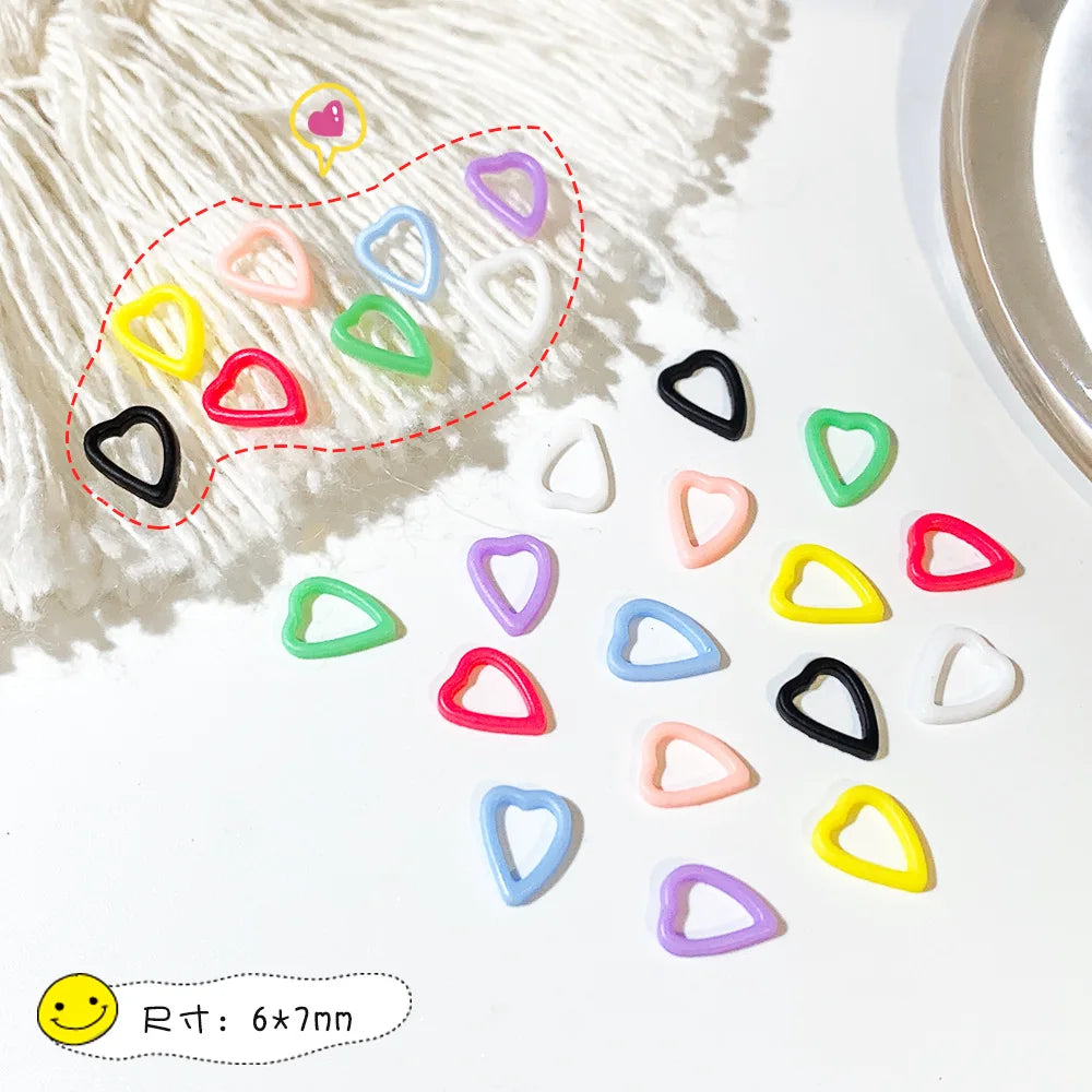 100 Stück Eistransparente Pentagramm Nail Art Charms Harz 3D Glänzende Sterne Nail Art Strass Flatback Edelsteine DIY Nagelzubehör