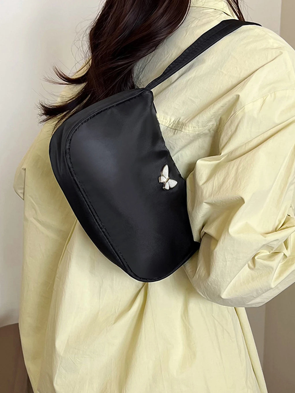 Women's  Shoulder Bag with Unique Butterfly Design, Comfortable Commuter Handbag for Daily Use, Perfect Choice for Everyday Wear