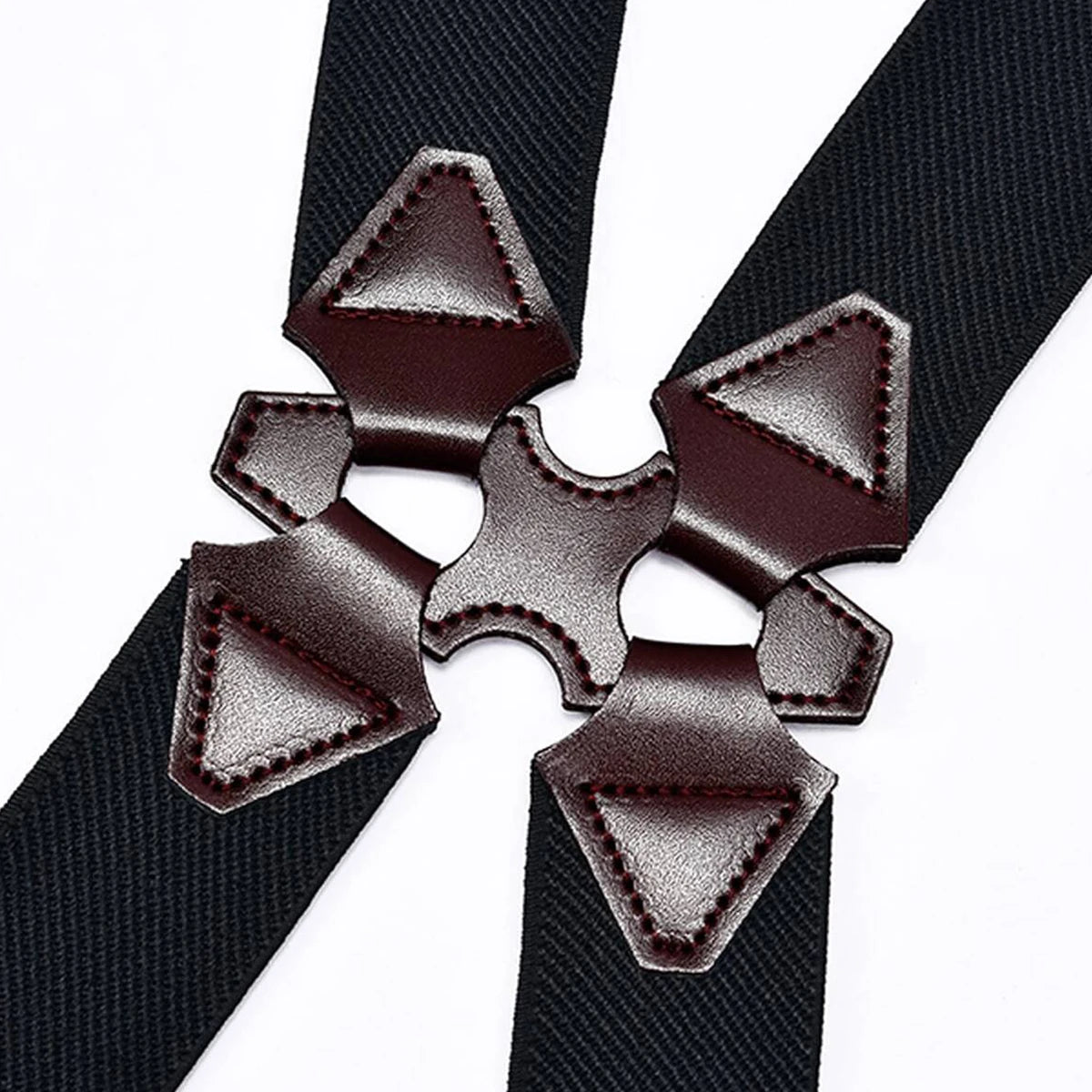 Hip-Clip Suspenders for Men Heavy Duty Big Tall 3.5cm 2 Clips Adjustable Elastic Trouser Braces Strap Belt Gifts for Dad Husband