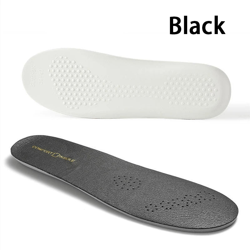 Leather latex insole men's shock-absorbing sports insoles breathable and comfortable anti-odor Shoe Pads 1Pair/2Pair
