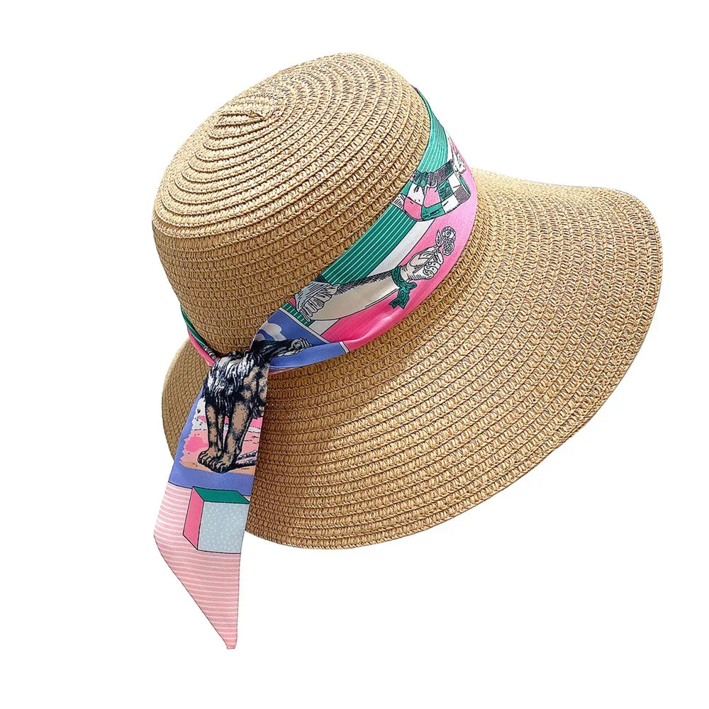 Korean Fashion New Women's Twill Decorative Ribbon Small Scarf Binding Bag Handle Ribbon Hair Band Small Scarf Headband Lion