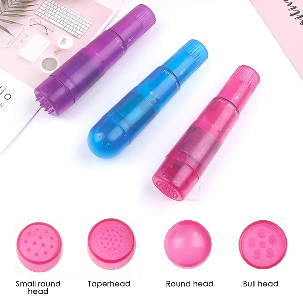 1PC Mini Body Massager Relieve Stress Hand Vibration Massager Full Body Face Shoulder Massager Pocket Travel Massager Tools
