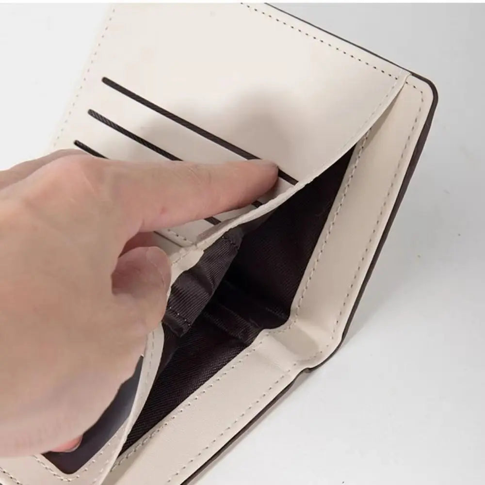 Fashion PU Leather Women Short Wallet Zipper Hasp Small Flowers Card Holder Slim Small Wallet Multi-Cards Coin Purse For Girl