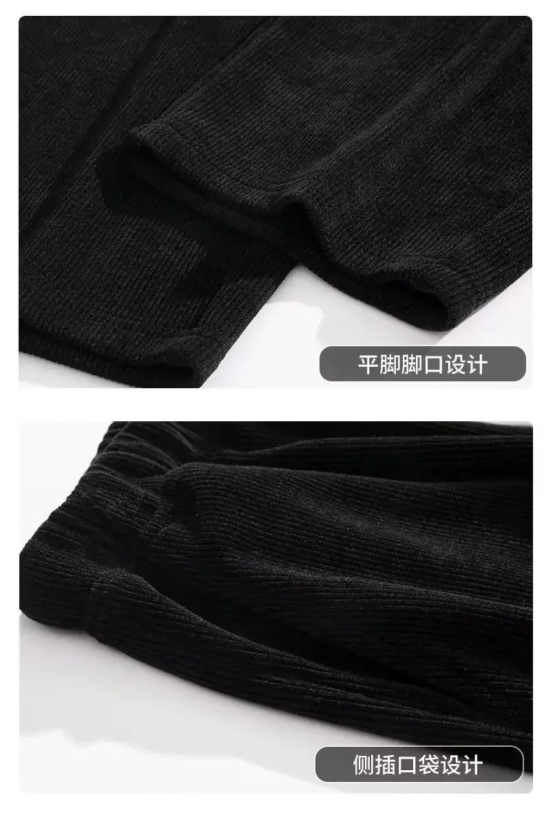 Y2k Korean Men Basic Blank Solid Baggy Joggers Running Sports Pants Trousers Casual Grey Jogging Pants for Men Drawstring Pants