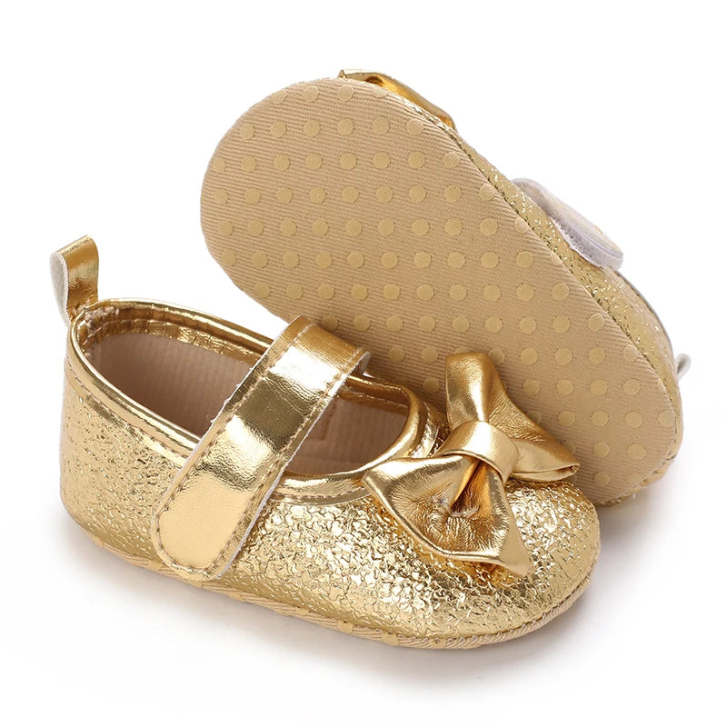 Spring and Autumn Baby Princess Shoes Cute Bow Baby Shoes Soft Bottom Anti slip Baby Sneakers