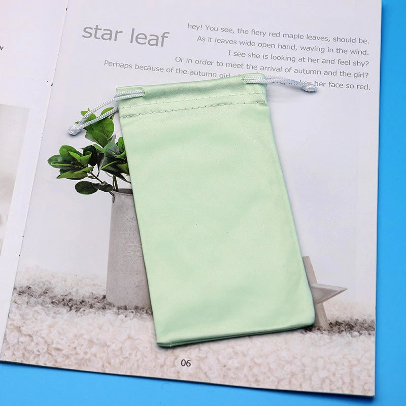 Mini Eyeglasses Drawstring Bag Sun Glasses Optical Spectacles Case Portable Cloth Pouch Eyewear Eyeglasses Storage Organizer